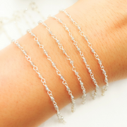 Coated Labradorite 925 Sterling Silver Wire Chain